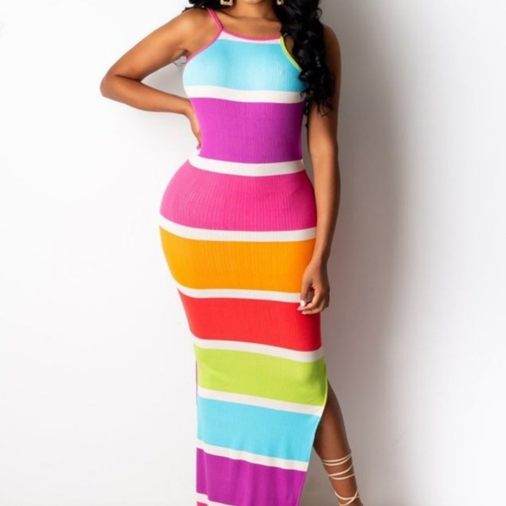 Codigo color block multi-color dress size L.
